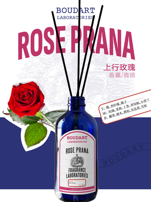 ROSE PRANA Reed Diffuser Aldehyde und Freesia für Naturglasflaschen