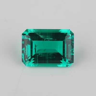 7*9mm Oktagon Smaragd Schnitt Grün Synthetischer Smaragdstein Forever Einfarbiger Moissanit