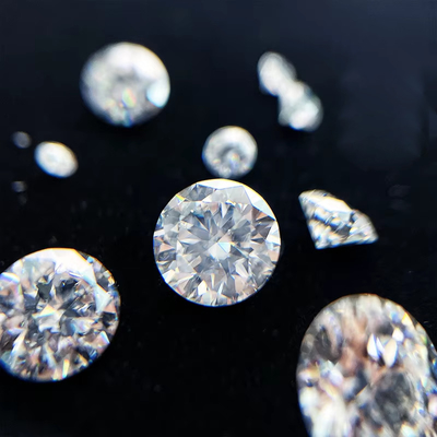 5mm-20mm VVS1 Weiß rund geschnitten loser Moissanit Stein Hitzebehandelt für Stud Ohrringe