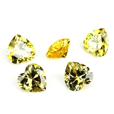 Farben CZ Moissanit Diamant Herz geschnitten 3x3mm 4x4mm Synthetische Kubik Zirkonia