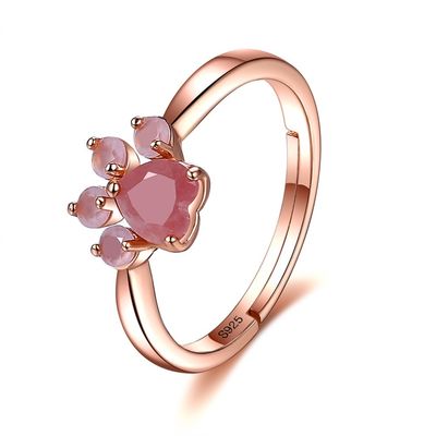 0.9cm Goldkatze Greifer-Ringe 2,05 Gramm Sterling Silver Jewelry Ringss 10k