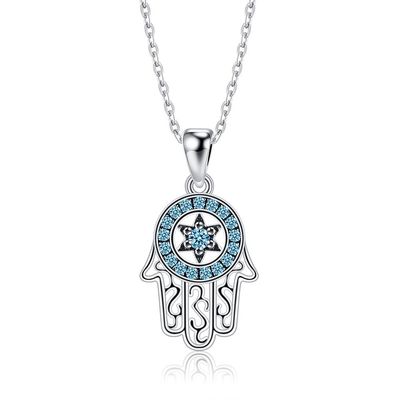 14.5x11mm 220mg Sterling Silver Jewelry Necklaces Turkish 48cm Handhängende Halskette