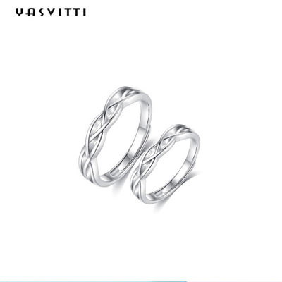 0.07oz 0.14cm Sterling Silver Jewelry Rings SGS Platin überzogener Sterling Silver