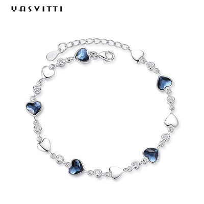 0.19m 0.83in Sterling Silver Jewelry Bracelets Weinlese-silbernes Charme-Armband ODM