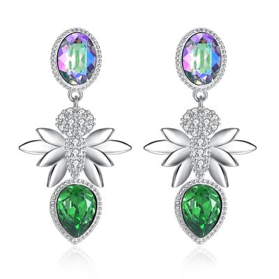 Diamond Gift Sterling Silver Jewelry-Ohrringe
