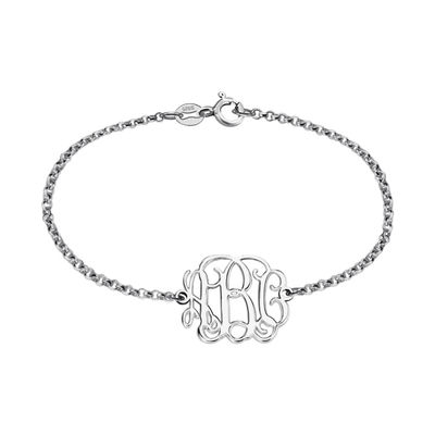 7.48in 0.42oz Sterling Silver Personalized Name Bracelets silbernes Namensschild-Armband-ODM