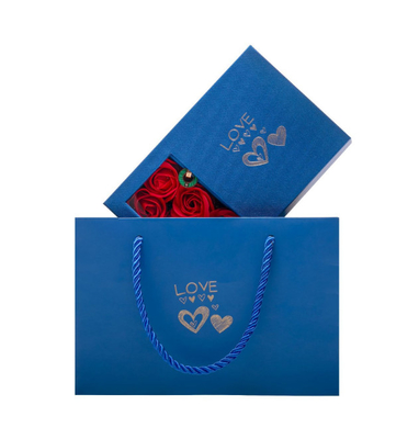 Schmuckkästchen-Halsketten-Kasten-Ohrring-Kasten Ring Box 115*115*110 Millimeter 0,406 Kilogramm Rose Flower Gift Jewelry Box Verpacken