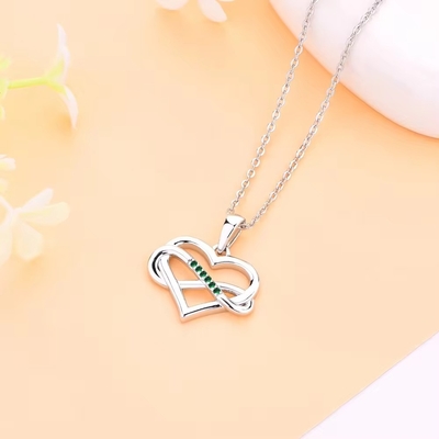 YASVITTI ODM OEM 925 Sterling Silber Funkelnden Herz Halskette 5A Zirkonia Rhodium Plattiert Hohl Halskette Anhänger Schmuck
