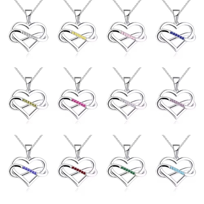 YASVITTI ODM OEM 925 Sterling Silber Funkelnden Herz Halskette 5A Zirkonia Rhodium Plattiert Hohl Halskette Anhänger Schmuck