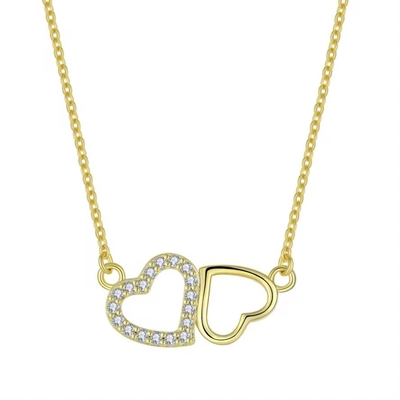 YASVITTI Valentinstagsgeschenk Luxus Halskette 925 Sterling Silber Mode Klassiker Frauen Herz Halskette Schmuck