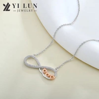 YASVITTI Großhandel Personalisierte High-End Silber Halskette Rose Gold Plattiert Herz Halskette Kette für Schmuck