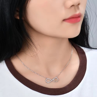 YASVITTI Großhandel Personalisierte High-End Silber Halskette Rose Gold Plattiert Herz Halskette Kette für Schmuck