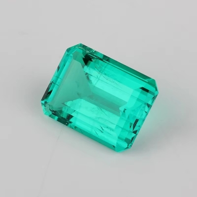 7*9mm Oktagon Smaragd Schnitt Grün Synthetischer Smaragdstein Forever Einfarbiger Moissanit