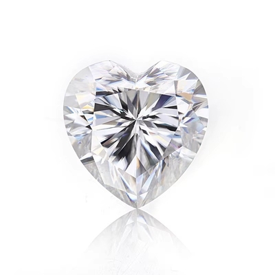 Großhandel Moissanite Schmuck Diamant 1ct Herzform für Ringe Ohrstöpsel
