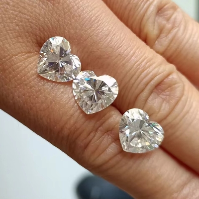 Großhandel Moissanite Schmuck Diamant 1ct Herzform für Ringe Ohrstöpsel