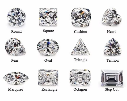 Großhandel Moissanite Schmuck Diamant 1ct Herzform für Ringe Ohrstöpsel