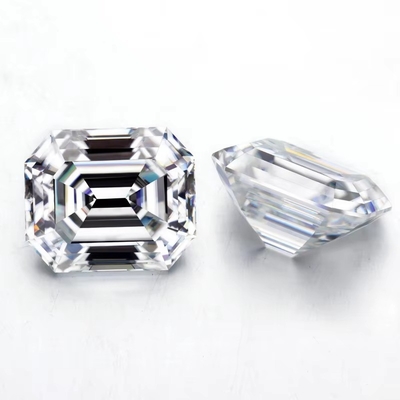 Smaragd geschnitten EF Weiß VVS Synthetischer Edelstein Loose Moissanite Diamant Für Ringe