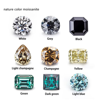 Smaragd geschnitten EF Weiß VVS Synthetischer Edelstein Loose Moissanite Diamant Für Ringe