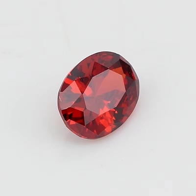 8*12 mm Farbiger Moissanit Oval Blut Rot Kristallglas Moissanit für Verlobungsringe