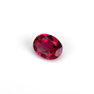 8*12 mm Farbiger Moissanit Oval Blut Rot Kristallglas Moissanit für Verlobungsringe