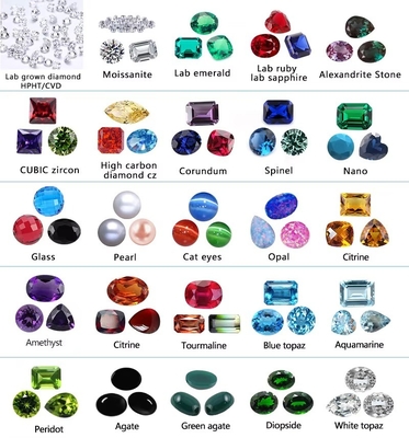 Farblos DEF Farbe Moissanite Schmuckstein Losgeschnitten für Tennis Armbänder Ringe