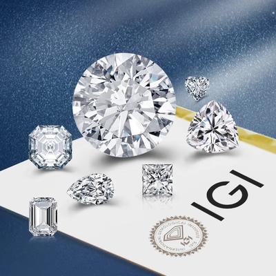 0.5ct 1ct 1.5ct 2ct 3ct Weißes Loses Moissanit Diamant HPHT CVD Labor Erwachsener Diamant