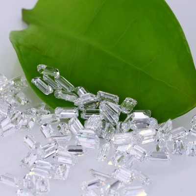 3 Karat Kleingröße Smaragdgeschnitten Vvs Laborgewachsener Diamant Melee Moissanite für Schmuck