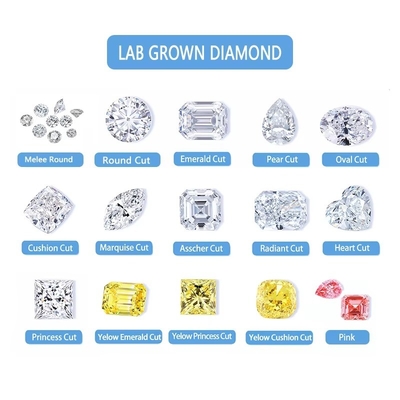 3 Karat Kleingröße Smaragdgeschnitten Vvs Laborgewachsener Diamant Melee Moissanite für Schmuck