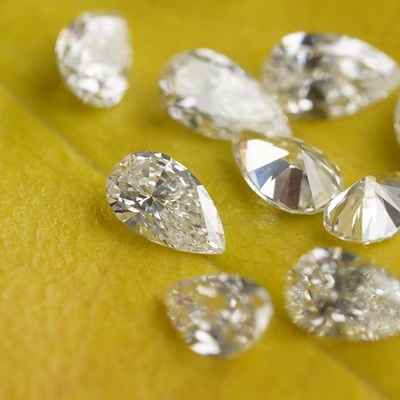 Laborgebaute Diamanten für Schmuck Anhänger Armband Ohrring, Birnenschnitt Moissanite Lockersteine