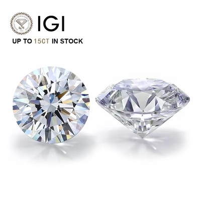 1 Karat HPHT CVD Diamant DEF Farbe VS VVS Runde Brillante Schnitt Labor gewachsener loser Diamant