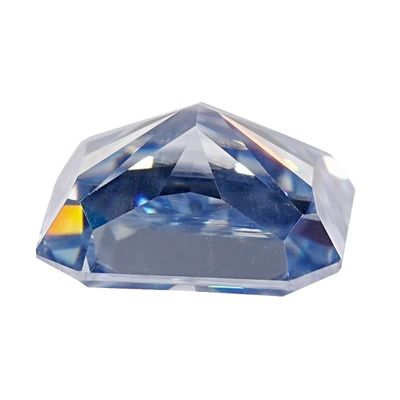 VVS 1ct Zerkleinertes Eis Strahlendes Lockergeschnittenes Moissanit Diamant Blaues Melee Moissanit