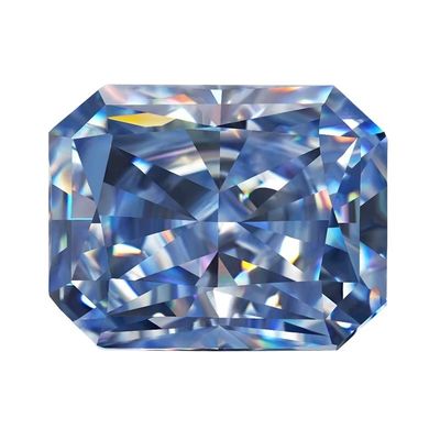 VVS 1ct Zerkleinertes Eis Strahlendes Lockergeschnittenes Moissanit Diamant Blaues Melee Moissanit