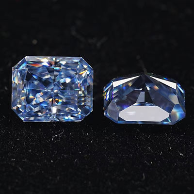 VVS 1ct Zerkleinertes Eis Strahlendes Lockergeschnittenes Moissanit Diamant Blaues Melee Moissanit