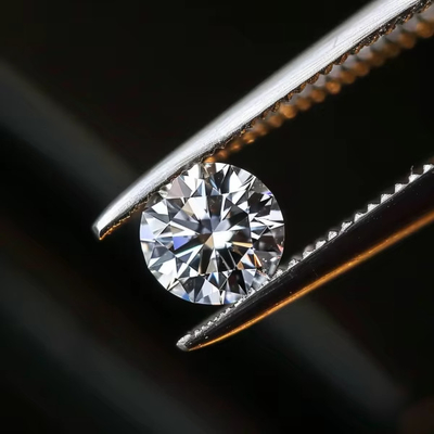 5mm-20mm VVS1 Weiß rund geschnitten loser Moissanit Stein Hitzebehandelt für Stud Ohrringe