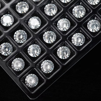 5mm-20mm VVS1 Weiß rund geschnitten loser Moissanit Stein Hitzebehandelt für Stud Ohrringe
