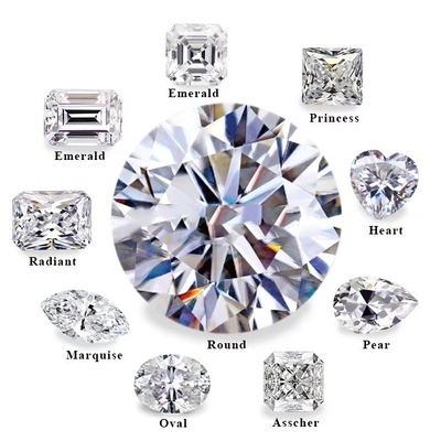 Runde Vvs Locker Moissanite Anpassbar Form und Größe Farbe Moissanite