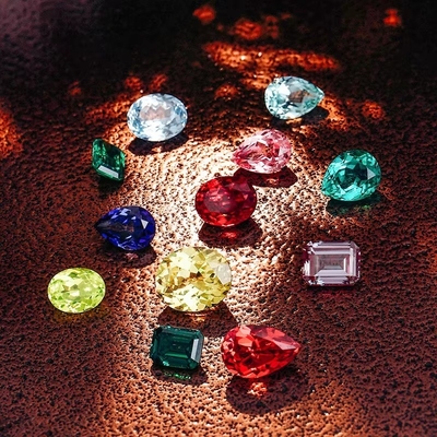 Oval Brillantes Schnitt 6*8mm zertifiziertes Labor gewachsenes Lockerfarbenes Moissanit für Frauen Schmuck