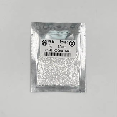 5A Qualität 1000 Stück/Tasche 1 mm - 3,0 mm Stein Edelsteine Weiß Kubischer Zirkon für Schmuck
