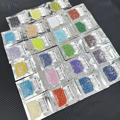 Ovale Verlobungsringe Moissanit Zirkonia Lockerem Edelstein Farben Rundes Synthetisches Kubisches Zirkonia