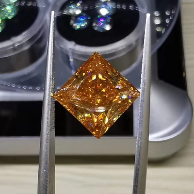 Prinzessin Schnitt Leuchtende Gelbe Mosanita VVS Loose Smaragd Moissanite Diamant Moissanite Ringe rosa Moissanite Versprechungsring