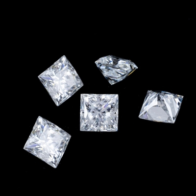 Prinzessin Grün Gelb Rosa Moissanite Stein VVS Loose Kissen Mosanita Diamant Roségold Moissanite Verlobungsringe