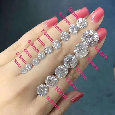 Stud Ohrringe Moissanite Diamant Herz Prinzessin Asscher Kissen Runde Brillante Schnitt Charles VVS Loose Edelstein