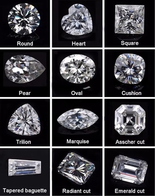 Hersteller Großhandel Moissanit loser Stein Diamant Test GRA Diamant rund Loser Moissanit Steine für die Schmuckherstellung