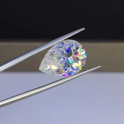 Moissanit-Ring in Birnenform Custom GRA VVS Mossanit Klarheit Loose Moissanit Diamanten Moissanit Edelsteine