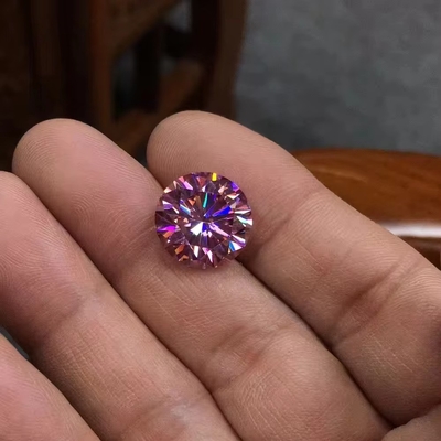 Großhandel Labor erstellt Weiß gelb rot rosa schwarz blau Diamant rund brillant geschnitten lose Moissanite für Schmuck