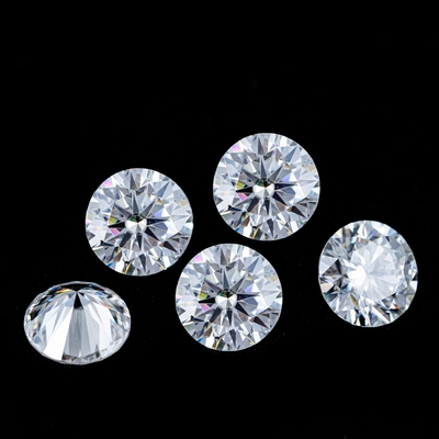 Edelsteinform Oval 2-10ct Weiß rund geschnitten loser Moissanit für Verlobungsringe