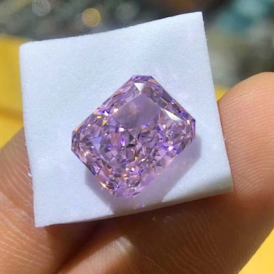 Leuchtende Gelbe Moissanite Gem Radiant Cut GRA VVS Loose Mosanite Diamant Für Gold Ring