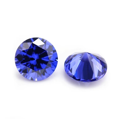 Großhandel 3A Farben CZ Steine Rundschnitt 3,0 mm 9,0 mm Kubik Loose Moissanite Diamant Für Silberschmuck