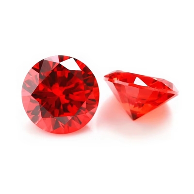 Großhandel 3A Farben CZ Steine Rundschnitt 3,0 mm 9,0 mm Kubik Loose Moissanite Diamant Für Silberschmuck