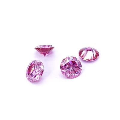 GRA-Zertifikat Rosa Farbe 3 mm bis 12 mm Moissanit Diamant VVS1 Runde Brillante Schnitt Locker Moissanit Steine